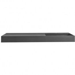 Beliani-CUSCO-Wastafel-Zwart-150x48cm-Mineraalgietwerk