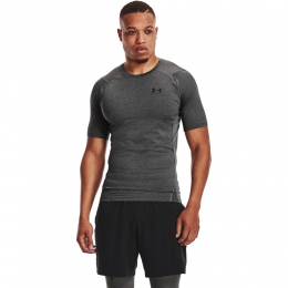 UnderArmourHeatGearOndershirtDonkergrijsZwart