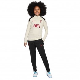 NikeLiverpoolStrikeTrainingspak14-Zip2024-2025KidsGebrokenWitZwartRood