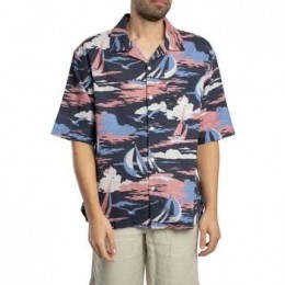 OverhemdKorteMouwGantRelSailingPrintShirtmetkortemouwen