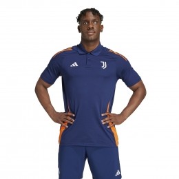 adidasJuventusPolo2024-2025DonkerblauwOranjeWit