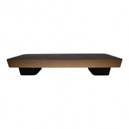 PTMDWarrenCoffeeTable180x45x31BrownWoodGoldMtl