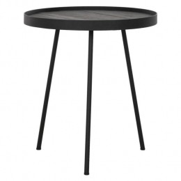 DTPHomeCoffeetableSaturnussmallBLACK45x40cmrecycledteak