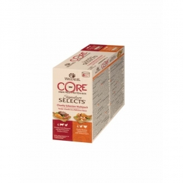 4xWellnessCoreKattenvoerSignatureSelectsChunky8-pack8x79gr