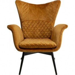 KareDesignTudorfauteuil-fluweel-oker