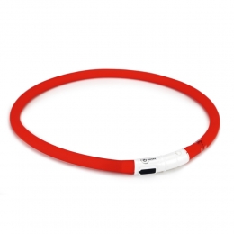 BeezteesSafetyGearHalsbandUSBDoginiRood70x10cm