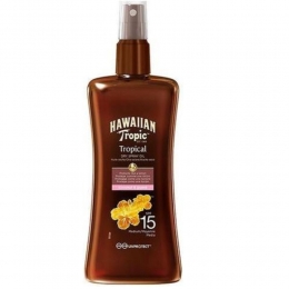 2xHawaiianTropicZonneolieProtectiveDrySpraySPF15200ml