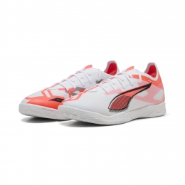 PUMAUltra5MatchZaalvoetbalschoenenINWitZwartRood