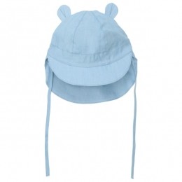 Huttelihut-KidsSummerHatEarsWoven-Petmaat7480blauw