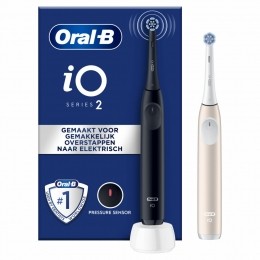 Oral-BElektrischeTandenborsteliO2DuoZwartRoze1set