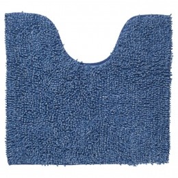ToiletmatSealskinMistoChenilleKatoen60x55cmBlauw