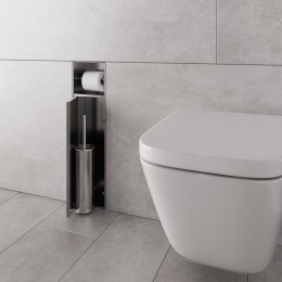 InbouwToiletborstelhouderBWSAlfieMetRolhouderBetegelbaarGeborsteldStaal