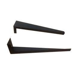 VerborgenBeugelsvoorOnderbladMatZwart2stuks
