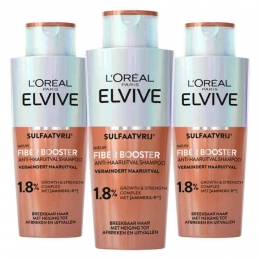 3xLOralElviveFiberBoosterAnti-HaaruitvalShampoo200ml