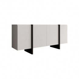 MeubellaDressoirKelton-Wit-Zwart-180cm
