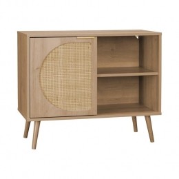 sweeek-Scandinavischdressoirhoutenrondrietdecor1deur80cm