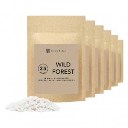 6xCosmeauGeurbooster25WasbeurtenNavullingWildForest250gr