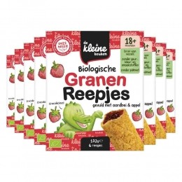 8xdeKleineKeukenGranenreepjesAardbeiAppel132gr