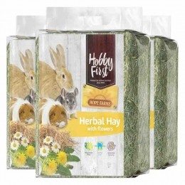 3xHobbyFirstHopeFarmsHerbalHayBloemen1kg