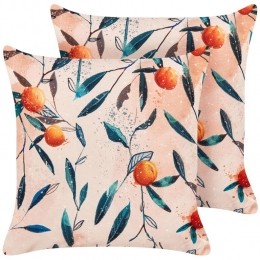 Beliani-PIALPETTA-Tuinkussenset2-Meerkleurig-45x45cm-Polyester
