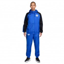 NikeInterMilanTrainingspakWovenHooded2024-2025BlauwZwartWit
