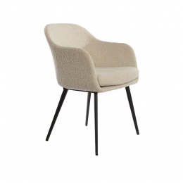 LightlivingEetkamerstoel59x585x82cmLEONEboucllichtbeige-z