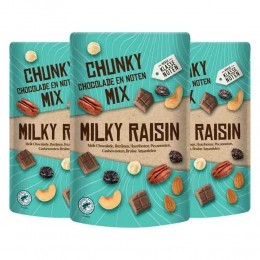 3xVerseKlassenotenChunkyChocoladeenNotenMixMilkyRaisin150gr