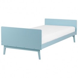 Beliani-BONNAC-Eenpersoonsbed-Lichtblauw-90x200cm-Dennenhout