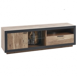 Beliani-MARANA-TV-meubel-Lichtehoutkleur-MDF