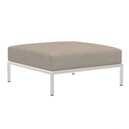 HoueLevel2OttomanvoetenbankwhiteframeAsh