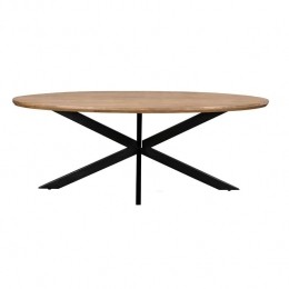Livingfurn-EetkamertafelJesperOval210cm-Mangohout