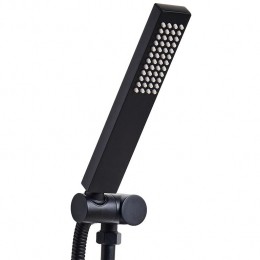 Beliani-TABACAL-Handdouche-Zwart-Messing