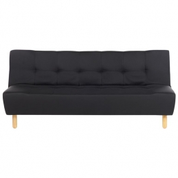 Beliani-ALSTEN-Slaapbank3-zits-Zwart-Polyester