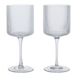 fermLIVINGRippleWitteWijnglazenSetvan2-Clear