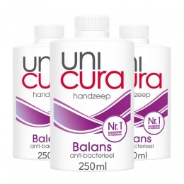 3xUnicuraVloeibareZeepNavullingBalans250ml