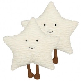 Beliani-STARFRUIT-Sierkussensetvan2-Wit-Polyester