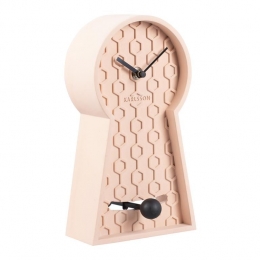 KarlssonHoneycombPendulumTafelklok-Roze