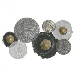Beliani-ZIRCONIUM-Wanddecoratie-Zilver-Metaal