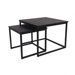 MaximaVidavierkantesalontafelsetChicagoXLzwart60cm