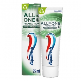 12xAquafreshTandpastaAll-in-OneProtectionAntibacterialAction75ml