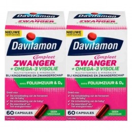 GratisVerzending2xDavitamonCompleetMamaOmega-3Visolie60capsules