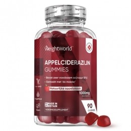 Appelcidergummies1000mg90GummiesAppelciderazijnSlimminggummies45dagenSupplement