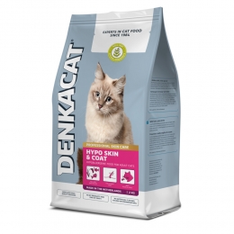 8xDenkacatHypoSkinCoatKattenvoer125kg