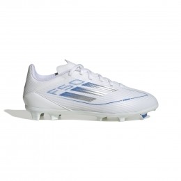 adidasF50LeagueGrasKunstgrasVoetbaschoenenMGKidsWitBlauwZilver