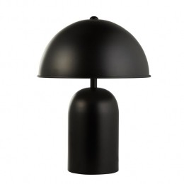 byfonQBulbMushroomTafellamp25cm-Zwart