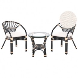 Beliani-PECORINI-Bistroset-Zwart-Rotan