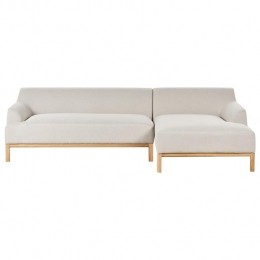 Beliani-SOSJO-Hoekbank-Lichtbeige-Linkszijdig-Polyester