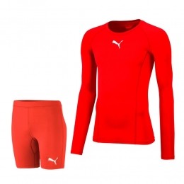 PUMAteamLIGABaselayerTrainingssetRoodRood