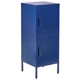 Beliani-HURON-Kantoorkast-Marineblauw-Staal