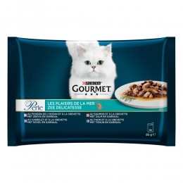 12xGourmetPerleKattenvoerinSausZeeDelicatesse4x85gr